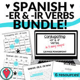 Spanish Verb Activities Bundle -ER & IR Verb Conjugation U