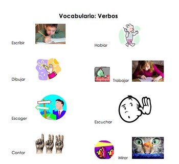 Preview of Spanish -Verb Activities packet