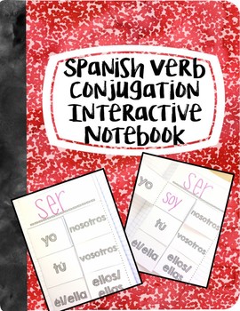 Preview of Spanish Verb Conjugation Interactive Notebook