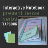 Spanish Interactive Notebook Verbs Flapbook (Regular Prese