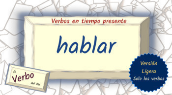 Preview of Spanish Verb Conjugation Slides - HABLAR