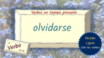 Preview of Spanish Verb Conjugation Slides - OLVIDARSE