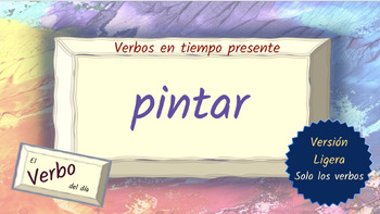 Preview of Spanish Verb Conjugation Slides - Pintar