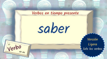 Preview of Spanish Verb Conjugation Slides - SABER