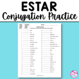 Spanish Verb Estar Conjugation Practice Spanish Worksheet