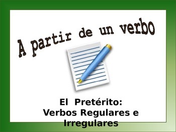 Spanish Preterite (Regular & Irregular) Sentence Writing Powerpoint