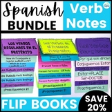 Spanish Verb Notes and Practice Flip Books BUNDLE