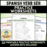 Spanish Verb SER - Practice Worksheets