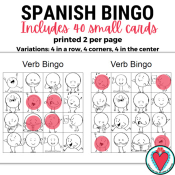 Play Present Tense Game with Bingo [Free Printable]