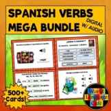 Spanish Verbs Boom Cards, Spanish Digital Flashcards, Regu