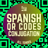 Spanish Verbs Conjugation | QR Codes - ALL TENSES