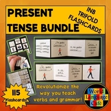 Spanish Verbs Flashcards Interactive Notebook Trifold Span
