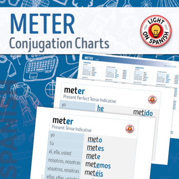 Conjugation Chart Worksheets Teaching Resources Tpt