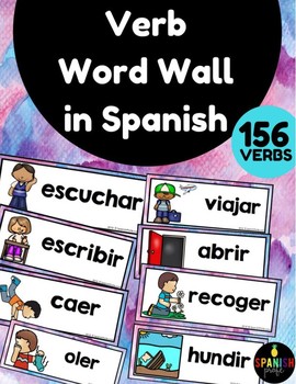 Preview of Spanish Verbs Word Wall (Pared de palabras verbos)