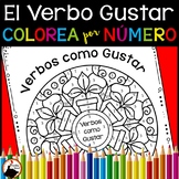 Spanish Verbs like Gustar Worksheets - Color by Number Act