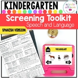 Spanish Version Screening Toolkit for Kindergarten {Speech