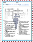 Spanish Veterans Day Crossword Puzzles (Dia de las veteran