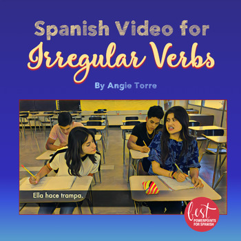 Preview of Spanish Video for Present Tense Irregular Verbs Distance Learning