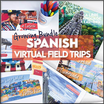 Preview of Spanish Virtual Field Trip Bundle | Digital Hispanic Culture Projects