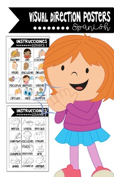 Spanish Visual Direction Posters - Posters de instrucciones en español