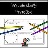 Spanish Visual Vocabulary, Vocabulary Practice
