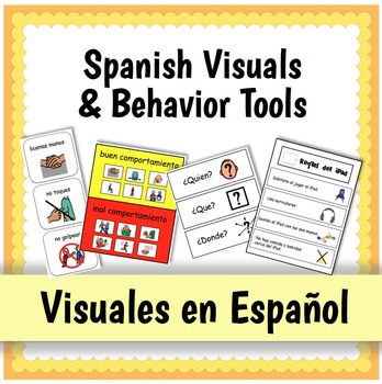 Preview of Spanish Visuals and Behavior Tools {Visuales en Español}