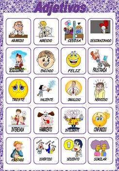 Preview of Spanish Vocabulary: Adjetivos.