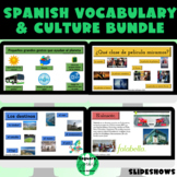 Spanish Vocabulary Cultural Slideshow Bundle
