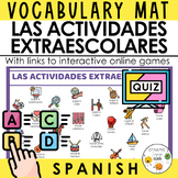 Spanish Vocabulary Mat - Las Actividades Extraescolares - 