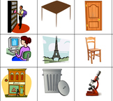 Spanish Vocabulary Memory Game (escuela)