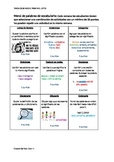 Spanish Vocabulary Menu de actividades para tarea o estaciones