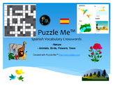 Spanish Vocabulary - Nature Crossword Puzzles