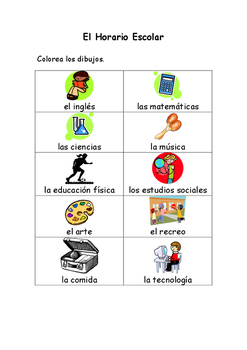 Quiz & Worksheet - Spanish Vocabulary: School Subjects