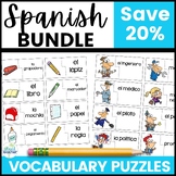 Spanish Vocabulary Puzzle Bundle