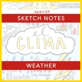 Spanish Vocabulary Sketch Notes: Weather