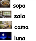 Spanish Vocabulary Word Wall