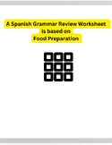 Spanish Vocabulary is Presented on Food Preparation