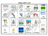 Spanish Weather Bingo - 30 unique cards and vocab sheet included