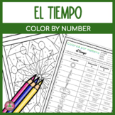 Spanish Weather | Color by Number | Colorea por número 