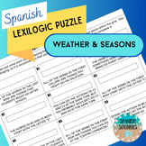 Spanish Weather & Seasons Lexilogic Puzzle