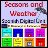 Spanish Weather & Seasons Unit - Remote Learning - El Tiem