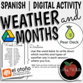 Spanish Weather, Seasons, and Months | Online Pear Deck Activity