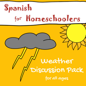 Preview of Spanish Weather Discussion Activity Pack