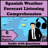 Spanish Weather Unit Forecast Listening Practice Audios & Questions El Tiempo