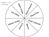 El tiempo/El clima - Spanish Weather - Vocab Wheel for Ind
