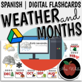 Spanish Weather Words and Months | Google Slides | Flashcards