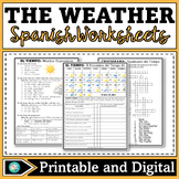 Spanish Weather Worksheets - El Tiempo en Español