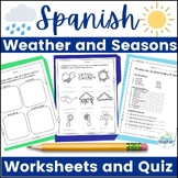 Spanish Weather and Seasons Worksheets and Quiz