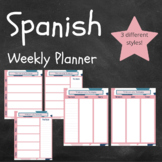 Spanish Weekly Planner