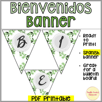 Bienvenid@s Zarape Banner for Spanish Classroom